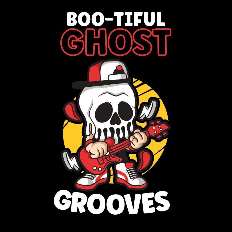 Lustiger Horror Spooky Guitar Gitarrist Ghostly