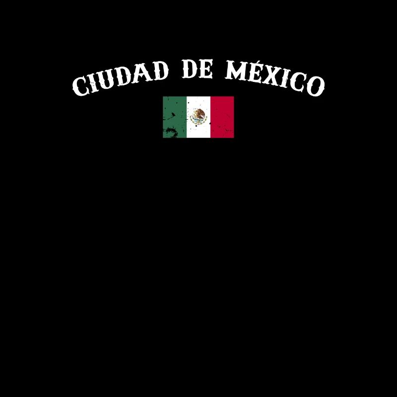 Ciudad De México Vintage Mexique Drapeau Mexicain