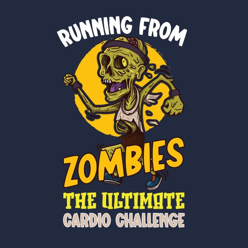 Funny Horror Zombie Marathon Jogging Runner