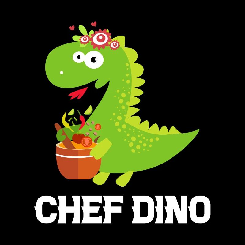 Chef Dino Kitchen Cook & Dinosaur Lover Kitchen Co