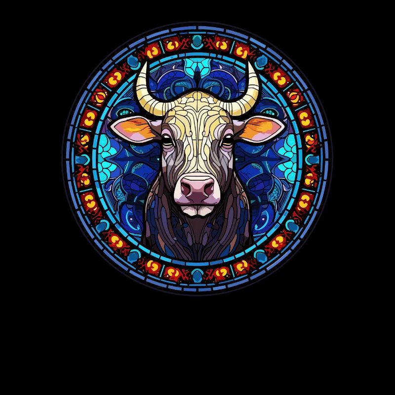 Mosaikkunst - Glasmalerei Kuh