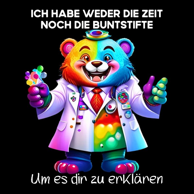 Ich habe weder die Zeit noch die Buntstifte