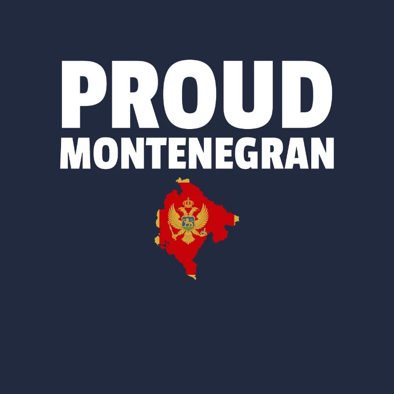 Fier Monténégro Carte Drapeau du Monténégro