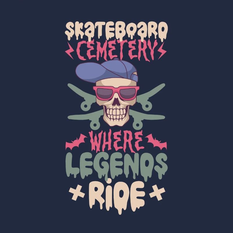 Horror Skateboarder Halloween Skateboard Geschenk