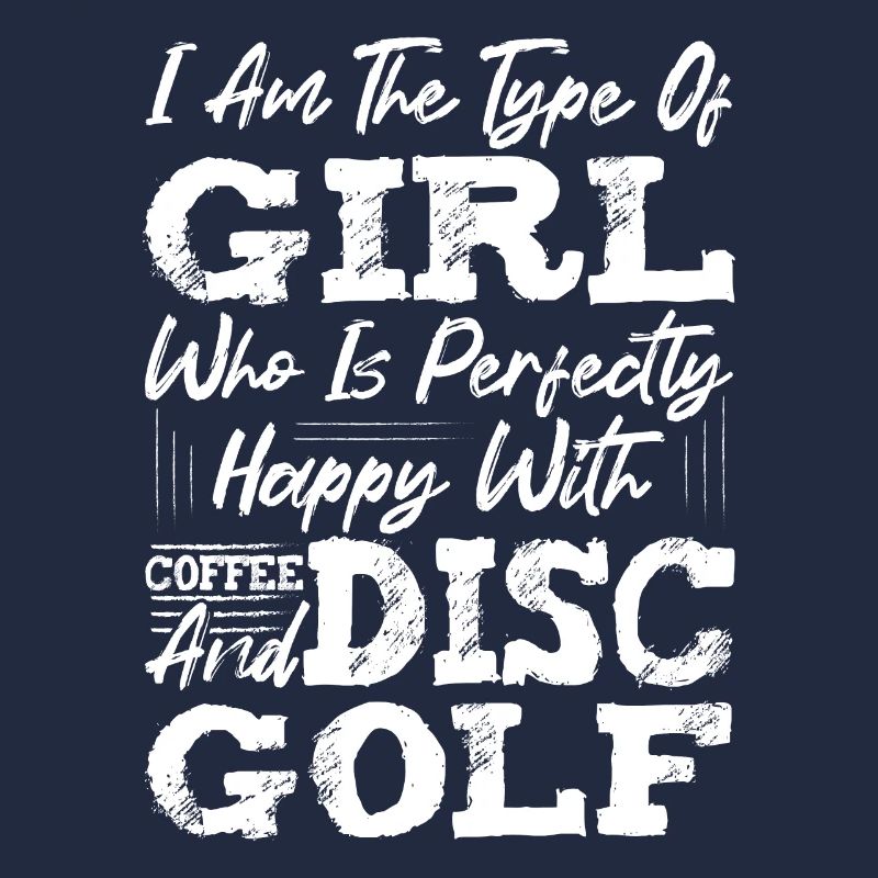 Fille heureuse avec le café et le disque de golf Frisbee Disc