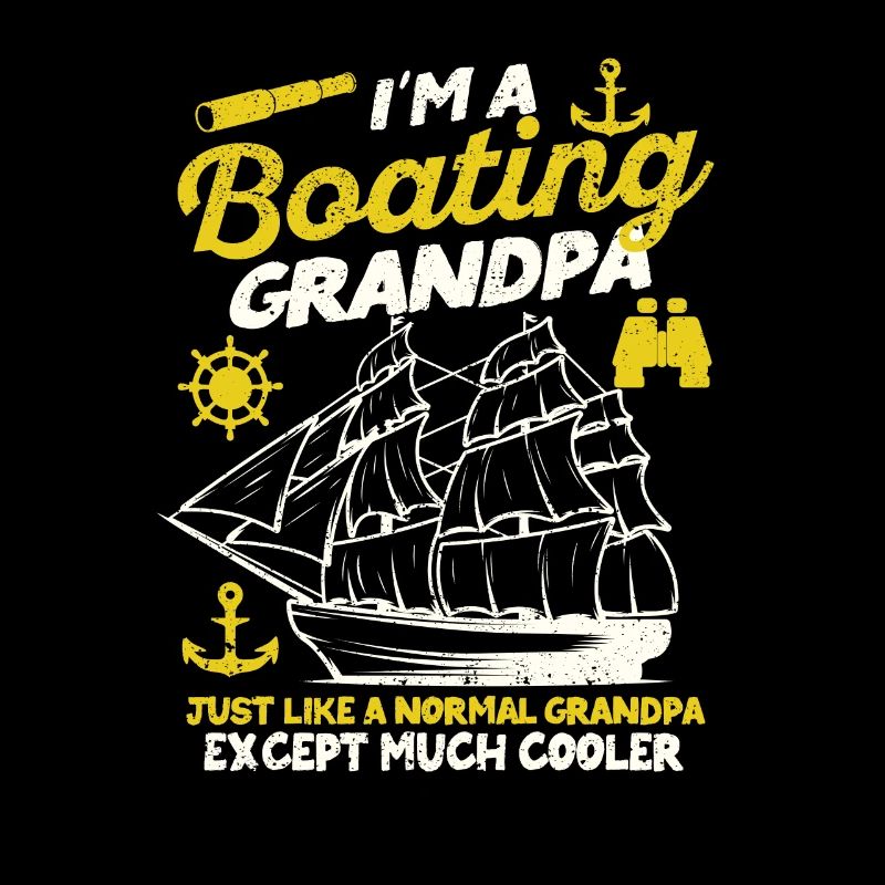 Ich bin ein Bootfahrender Opa Lustig Segeln Segeln
