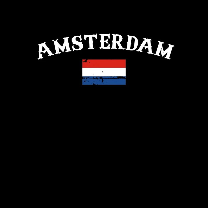 Amsterdam Pays-Bas Vintage Flag