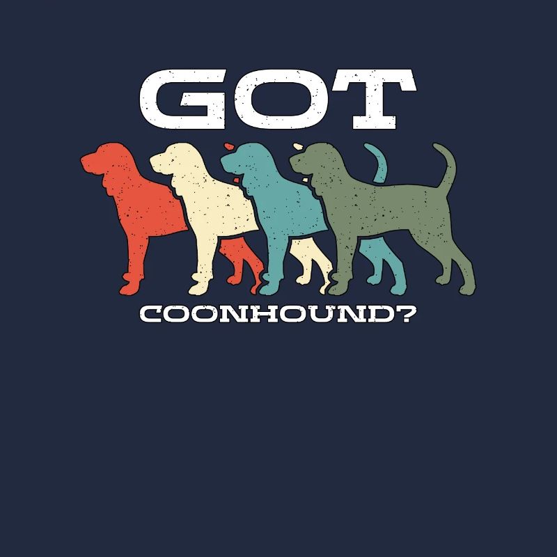 Coonhound Got Coonhound Retro aime Treeing Walker