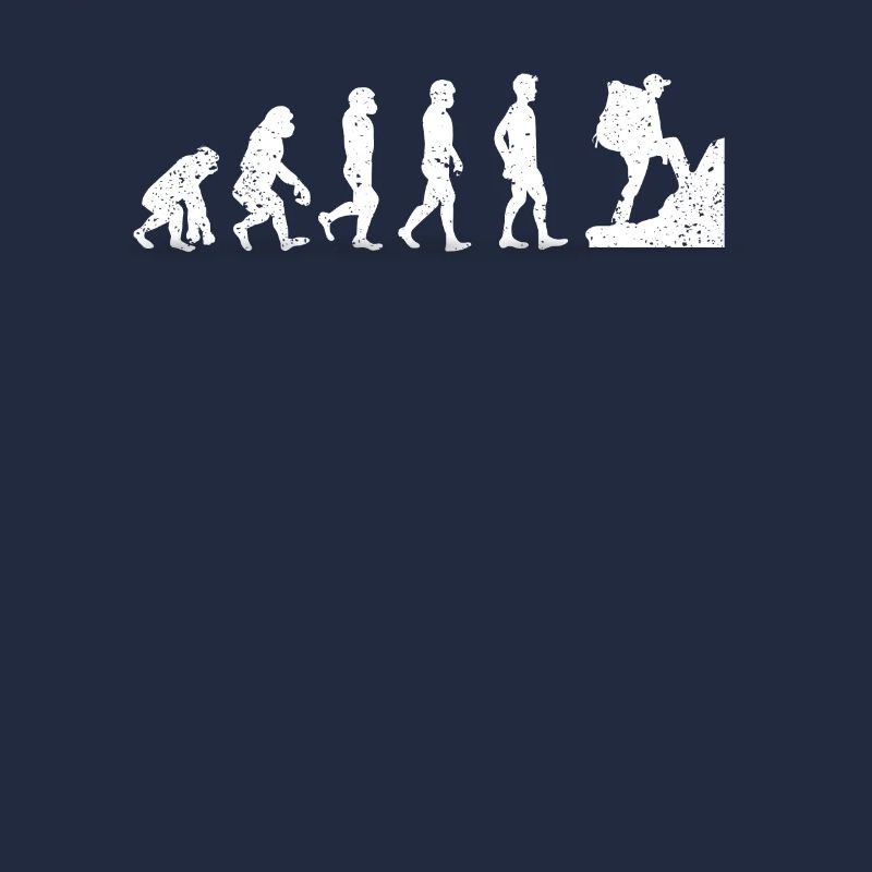 Lustige Wanderung Evolution des Menschen Coole