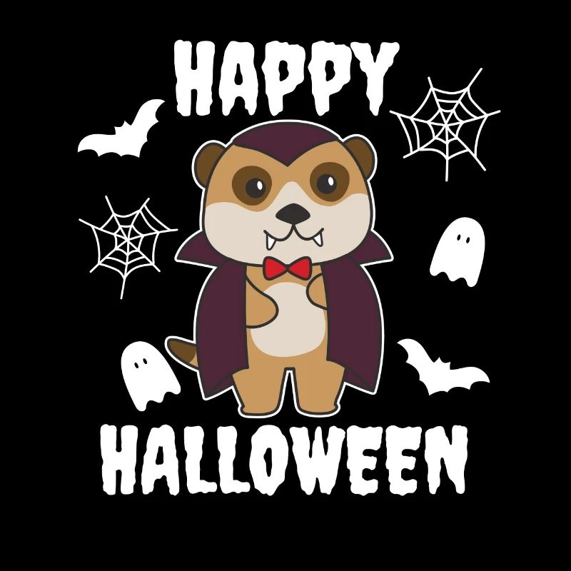 Suricate Joyeux Halloween Mignon Costume de Vampire