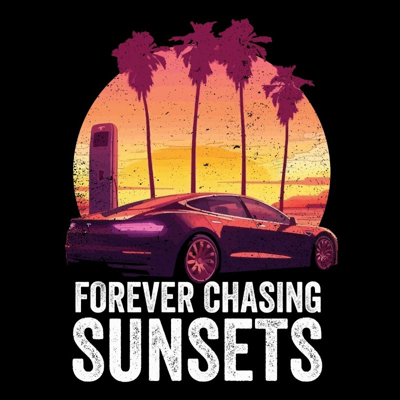 Forever Chasing Sunsets Retro Summer Vacation