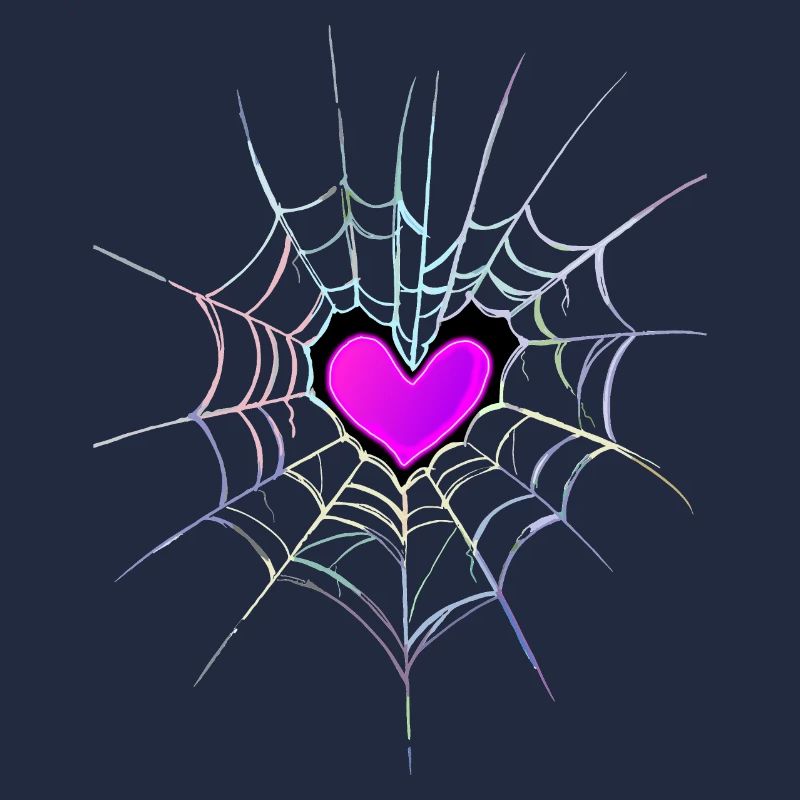 Spinnennetz Herz Halloween