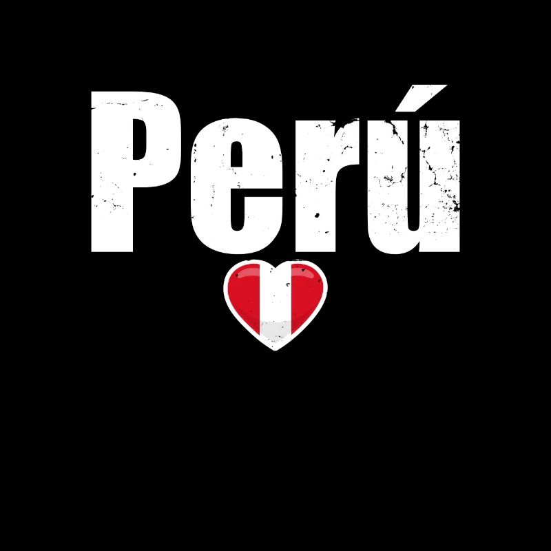 Perú Herz Vintage Peru Peruanische Flagge Peruaner