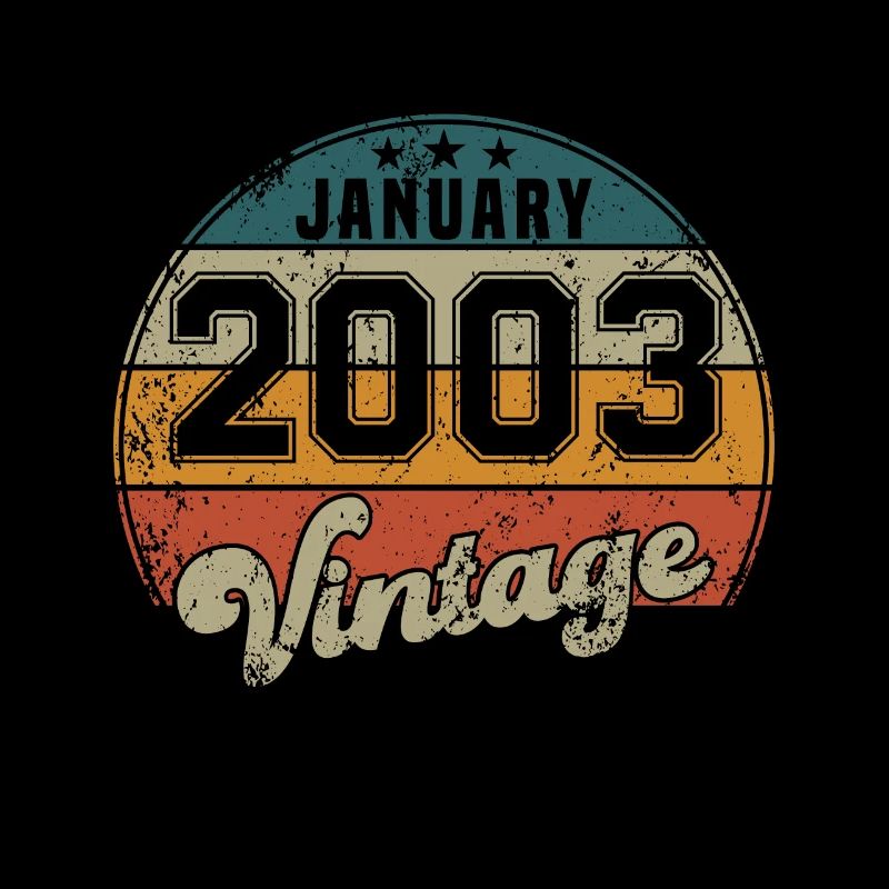 Vintage Geburtstag - Januar 2003 - Geschenkidee