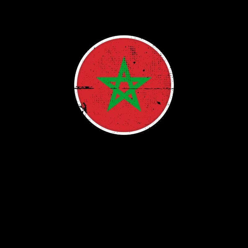 Maroc Vintage Marocain Drapeau Marocain