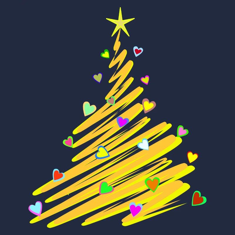 Arbre de Noël coeurs