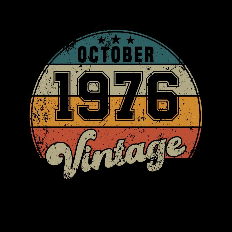 Vintage Geburtstag - Oktober 1976 - Geschenkidee