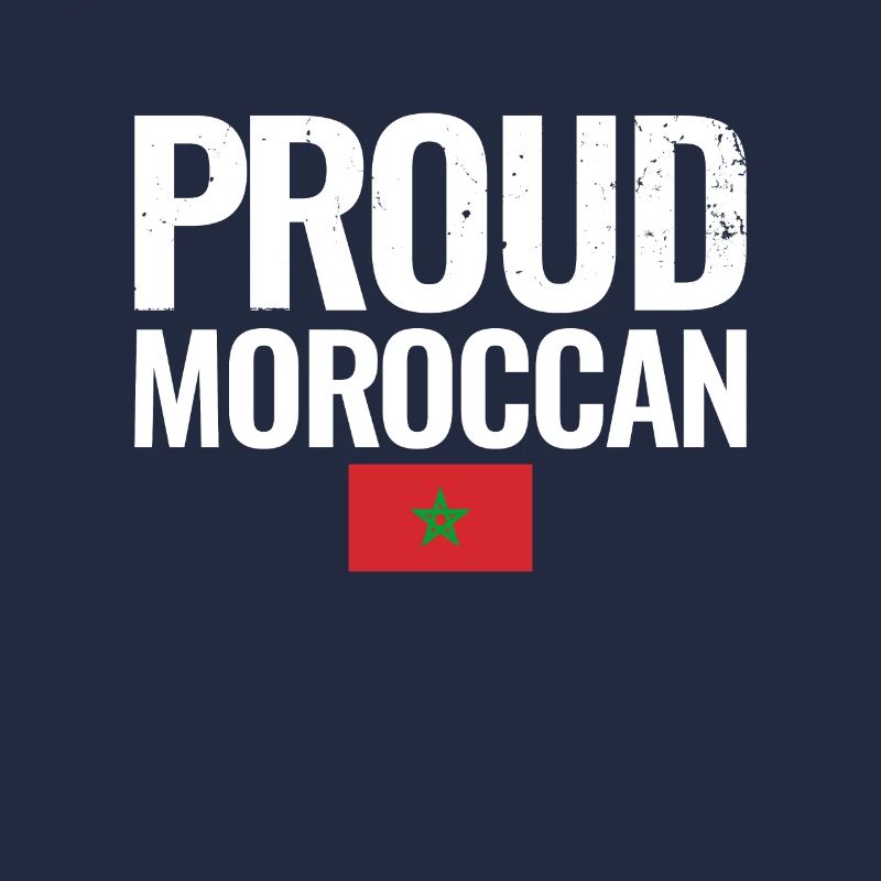 Fier marocain Vintage Maroc drapeau marocain
