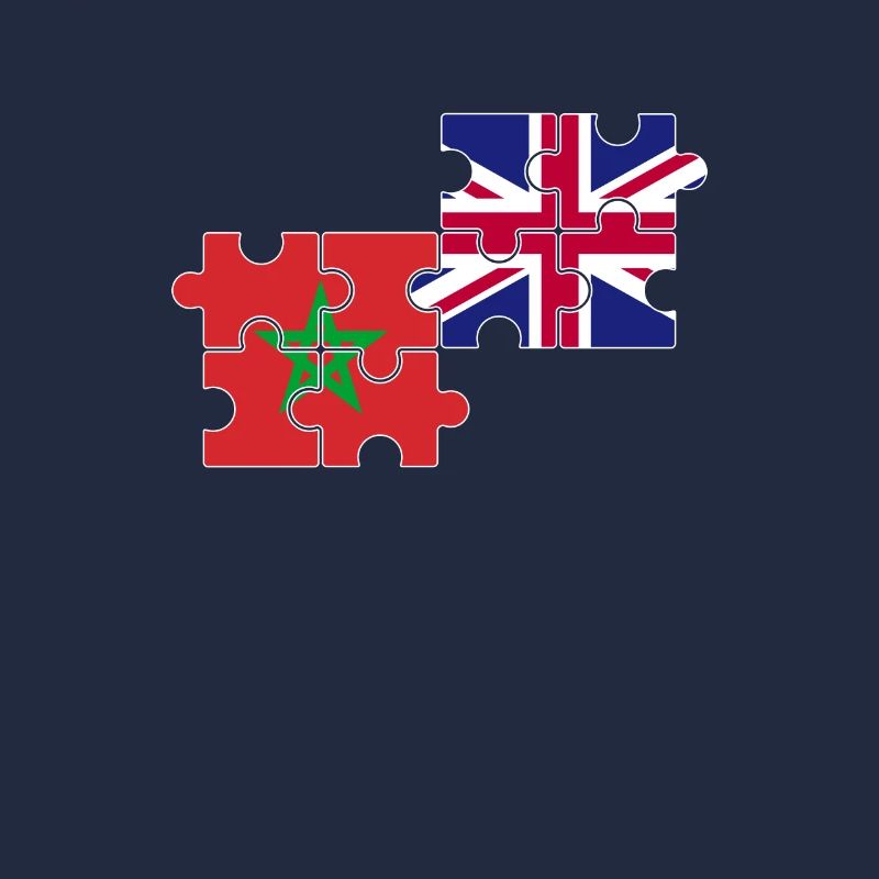 Maroc Royaume-Uni Drapeau Britannique Marocain