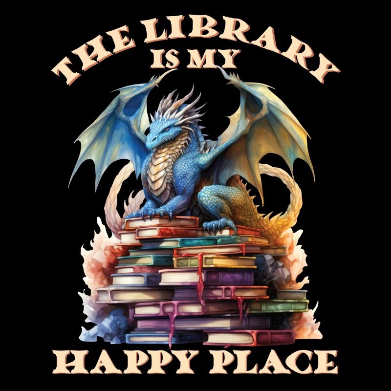 Die Bibliothek Ist Mein Glücklicher Ort Drachen