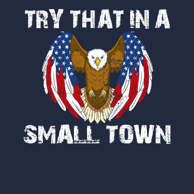 Versuchen Sie das in einer Kleinstadt American Flag Eagle
