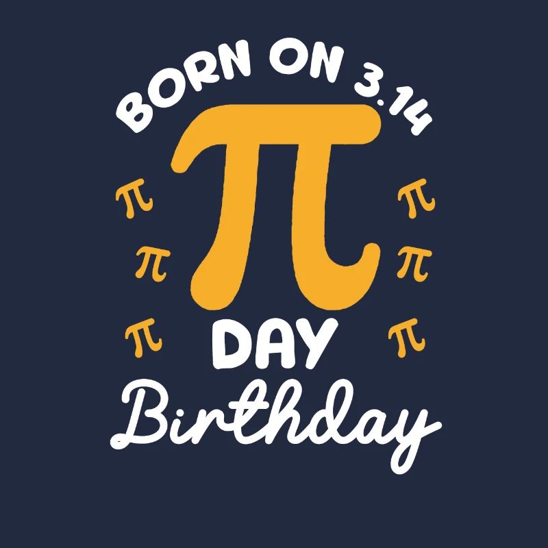 Né 3 :14 Pi Day Anniversaire 14 mars Math