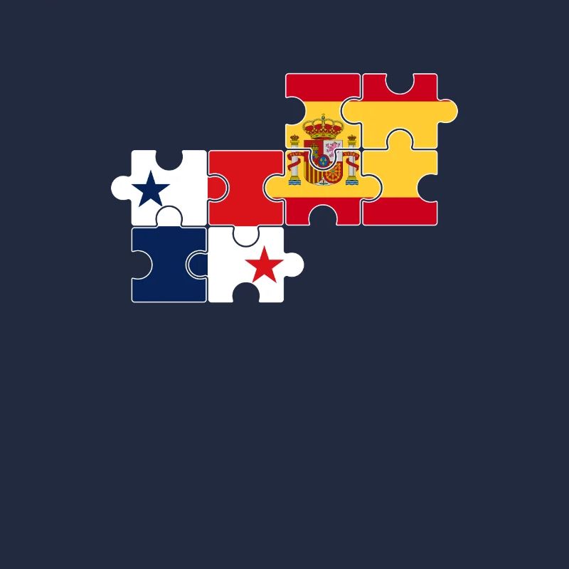 Panama Espagne Drapeau Espagnol Panaméen