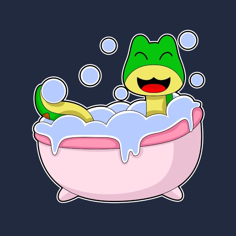 Baignoire de bain de serpent