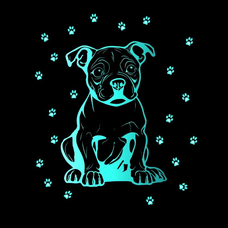 Pitbull américain avec de petites pattes