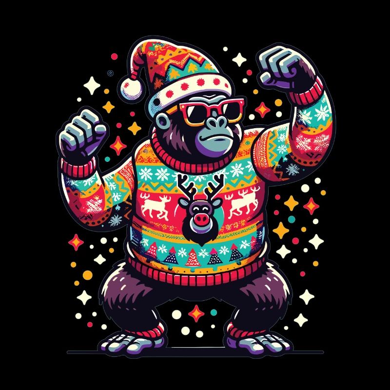 Gorilla with sunglasses