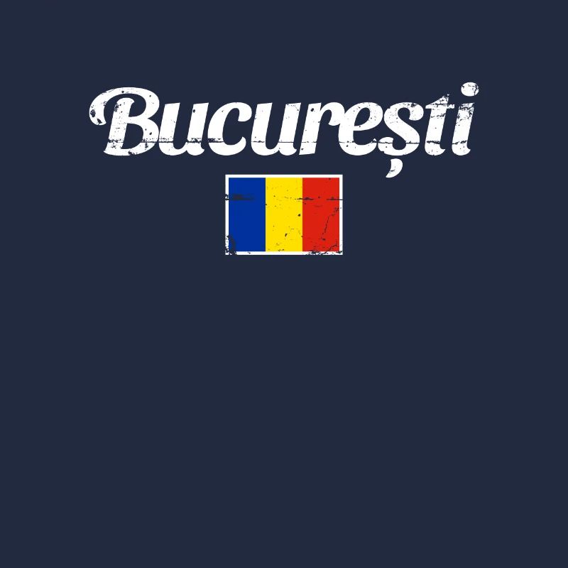Bucuresti Romania Vintage Romanian Flag