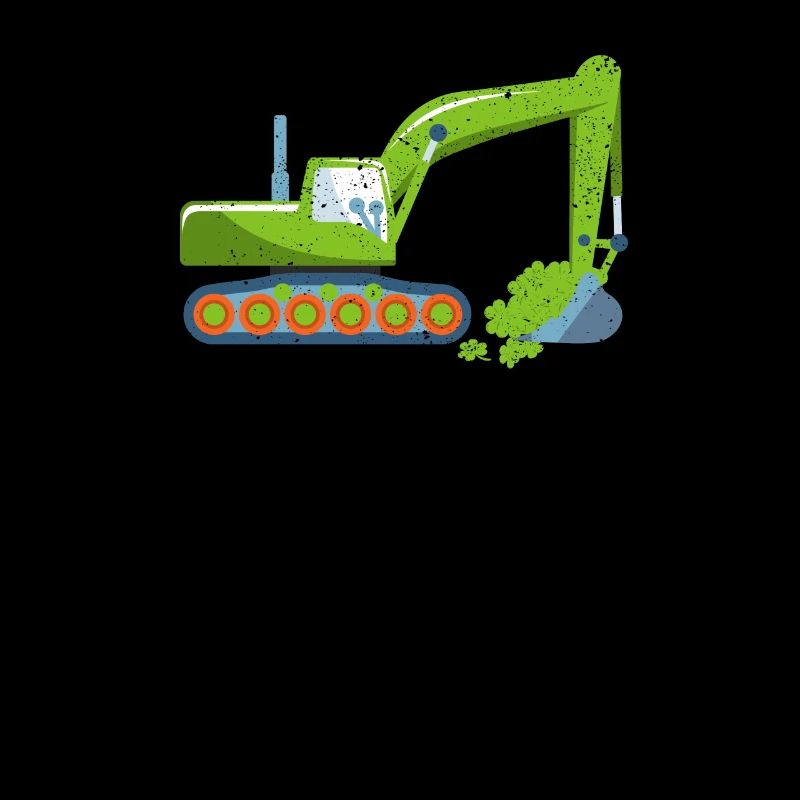 La Saint-Patrick Camion-grue Pelle Construction Irlandais
