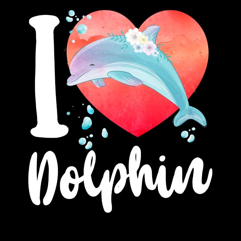 Dolphin Heart I Love Dolphins