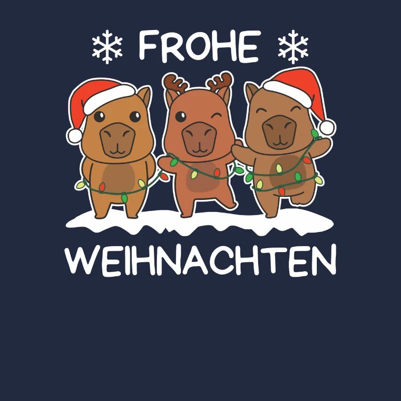 Frohe Weihnachten Capybara Heiligabend Capybaras