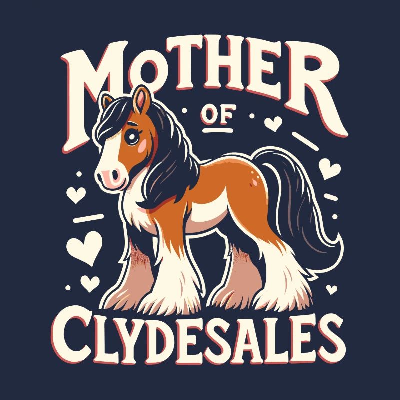Amateurs de chevaux de trait race de cheval géant Clydesdale