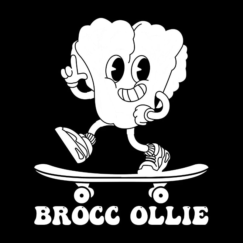 Funny Skateboarder Broccoli - Skateboard Brocc