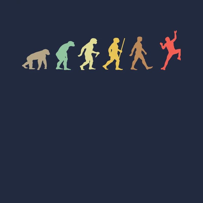 Climbing Retro Rock Climbing Evolution Climber