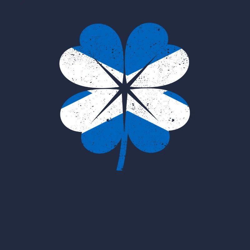 Drapeau Ecossais Feuille de Trèfle Irlandais