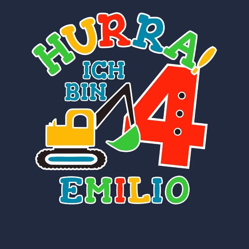 Name Emilio 4. Geburtstag Personalisiert