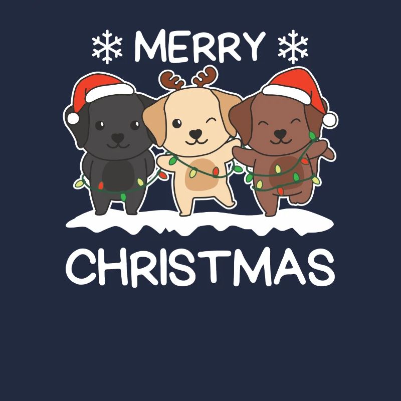 Frohe Weihnachten Labrador Heiligabend Hunde