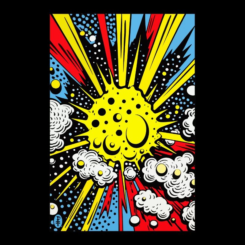 Pop Art Cartoon Blast Boom