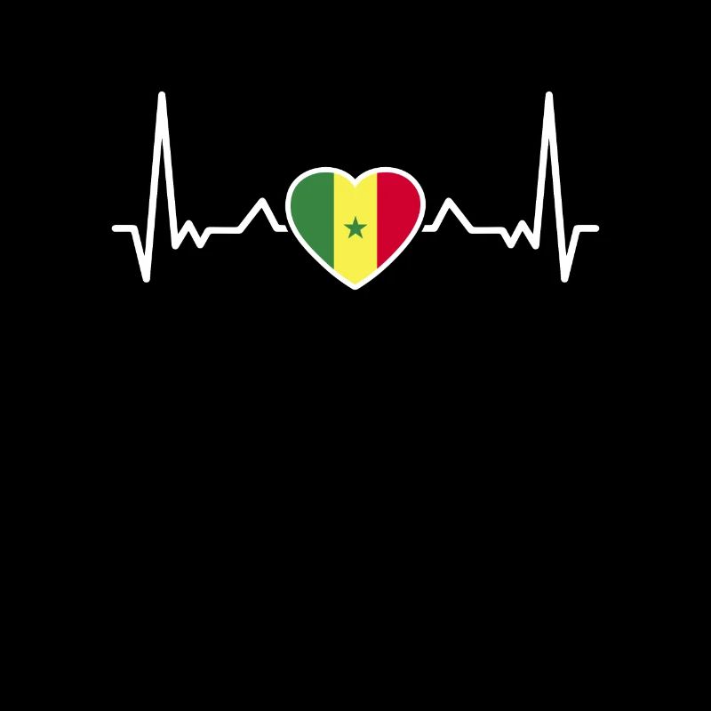 Battement de cœur du Sénégal Drapeau du Sénégal