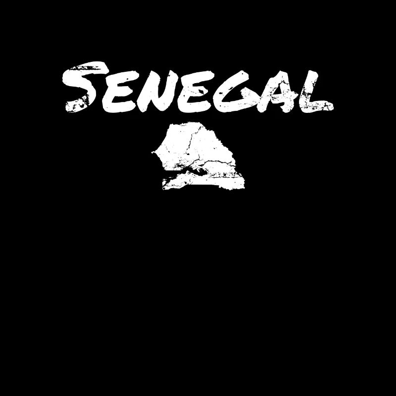 Carte vintage du Sénégal sénégalais