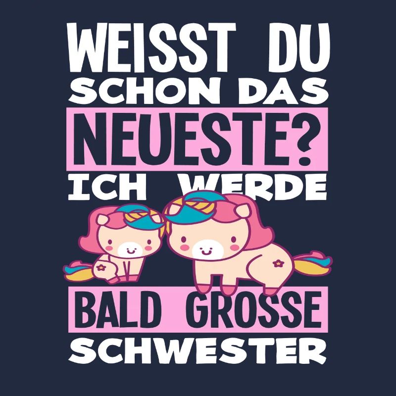 Ich werde Bald große Schwester Geburt Schwanger