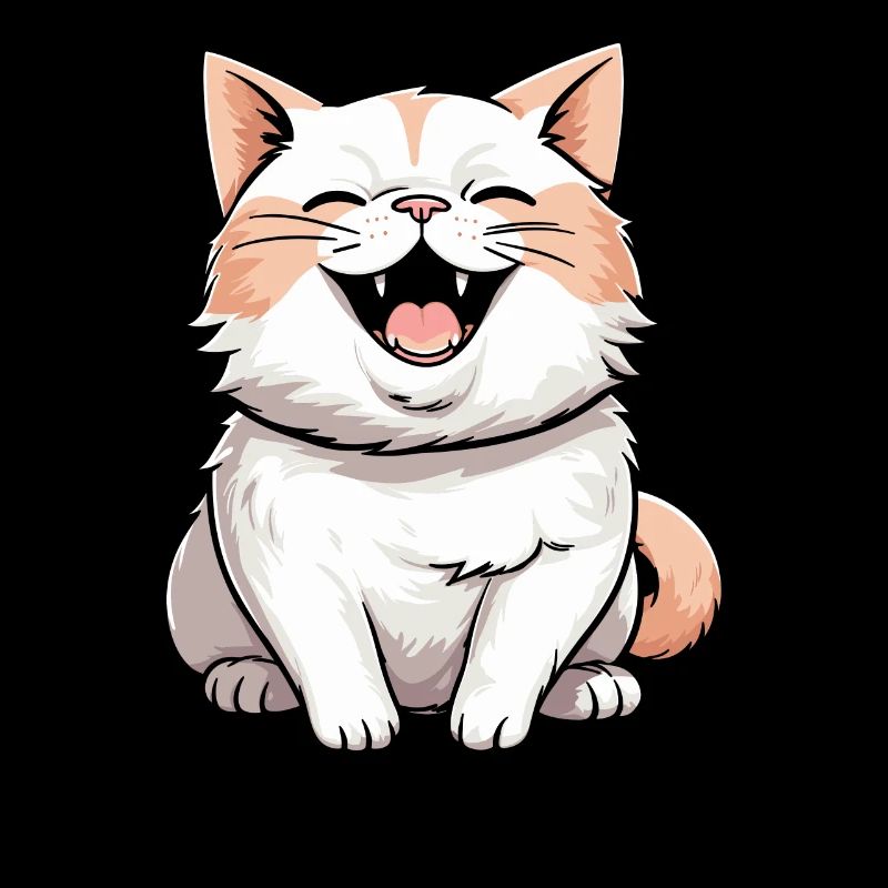 Katze Lächelnd