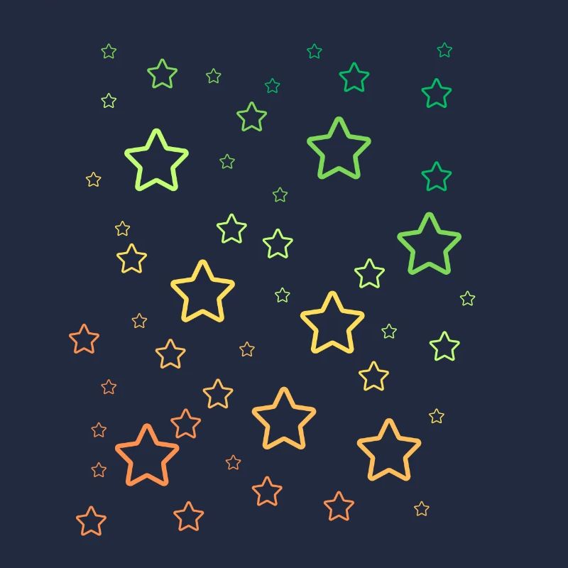 Étoiles arc-en-ciel