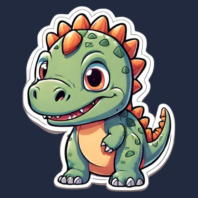 Chiot dinosaure amical