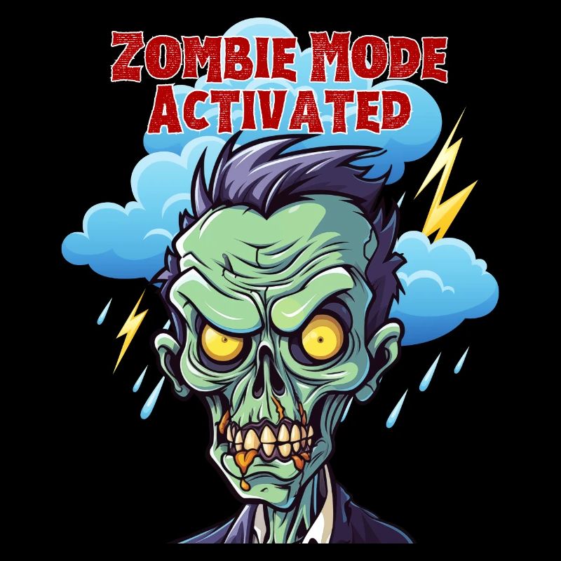 Zombie mode activated, Fun, Spaß, Humor, Lustig,