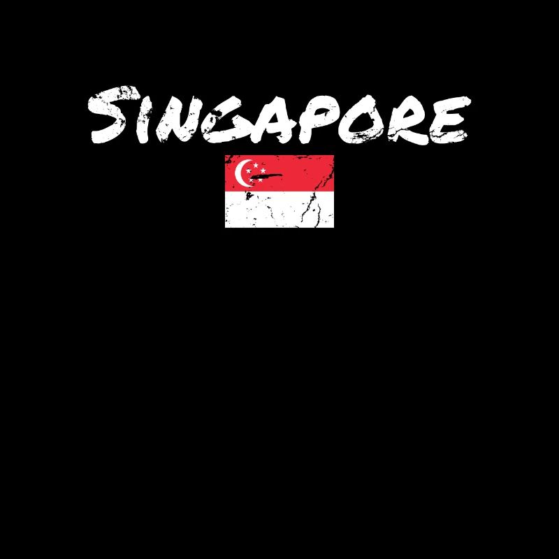 Singapour Vintage Singapour Drapeau Singapourien