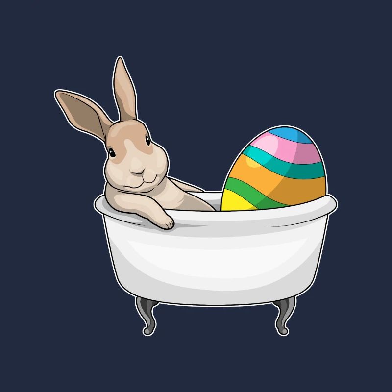 Baignoire de Pâques Bunny